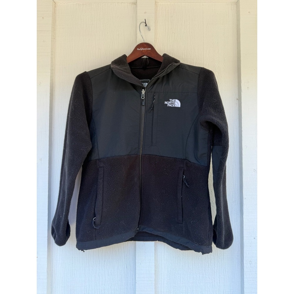 The North Face Denali Jacket Womens Medium Black Full Zip Polartec Fleece